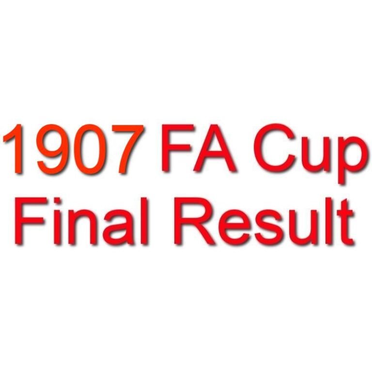 1907 FA Cup Final Result