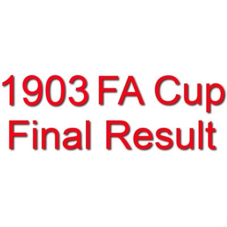 1903 FA Cup Final Result