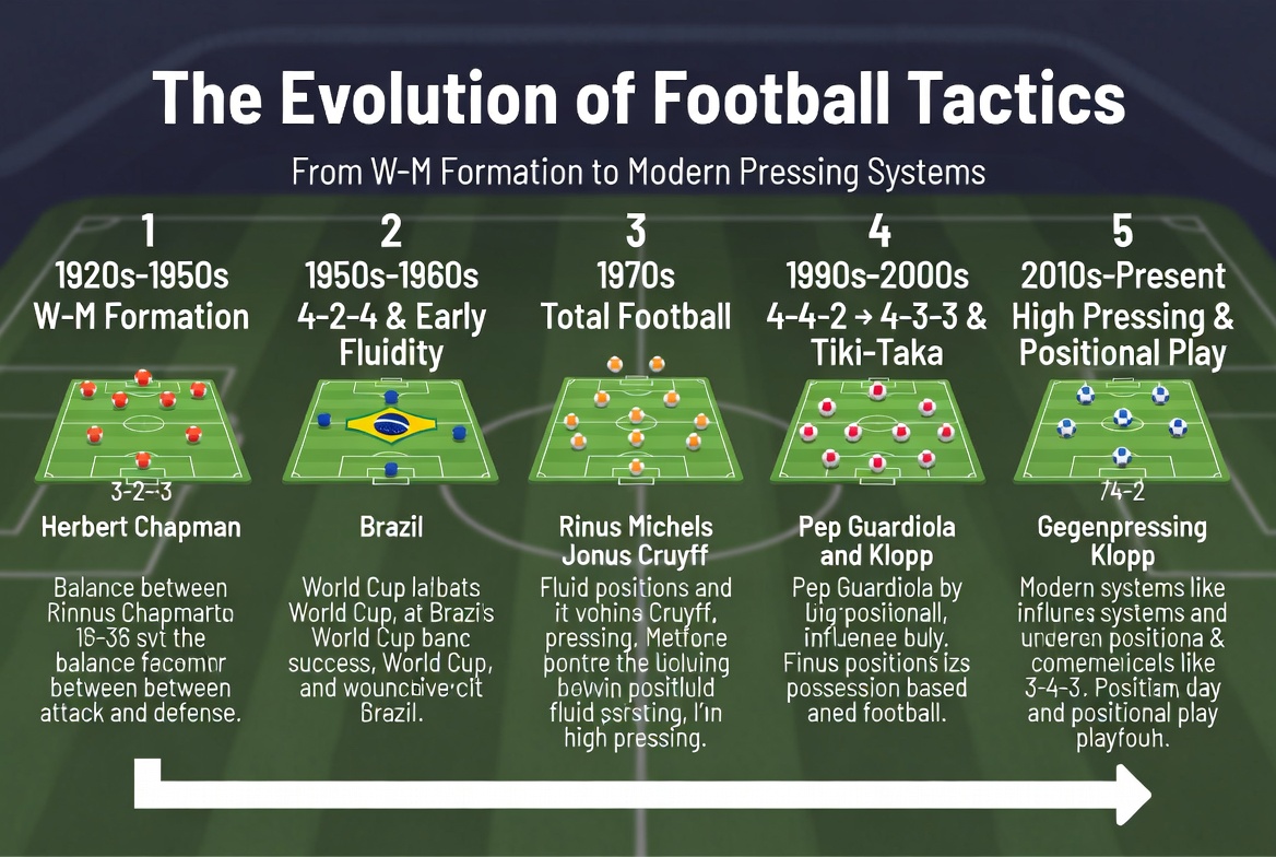 The Evolution of Football Tactics